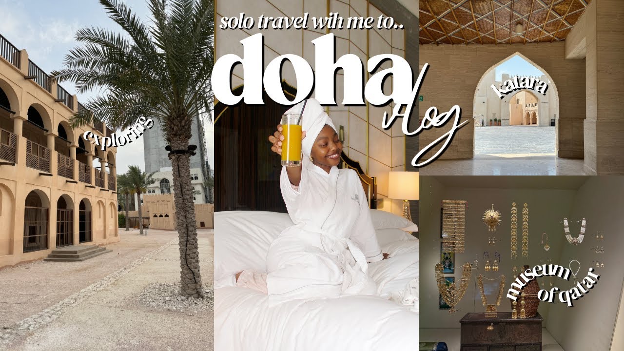 i took a solo trip to doha, qatar! 🛫🤍 luxury hotel tour, restaurants to try + more!