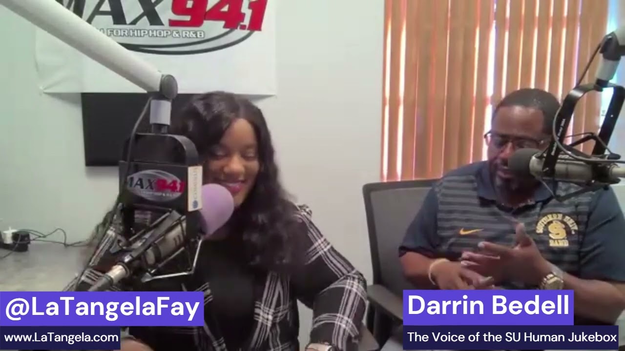 Darrin Bedell - The Voice of the SU Human Jukebox chats with LaTangela Fay on the #TanLine