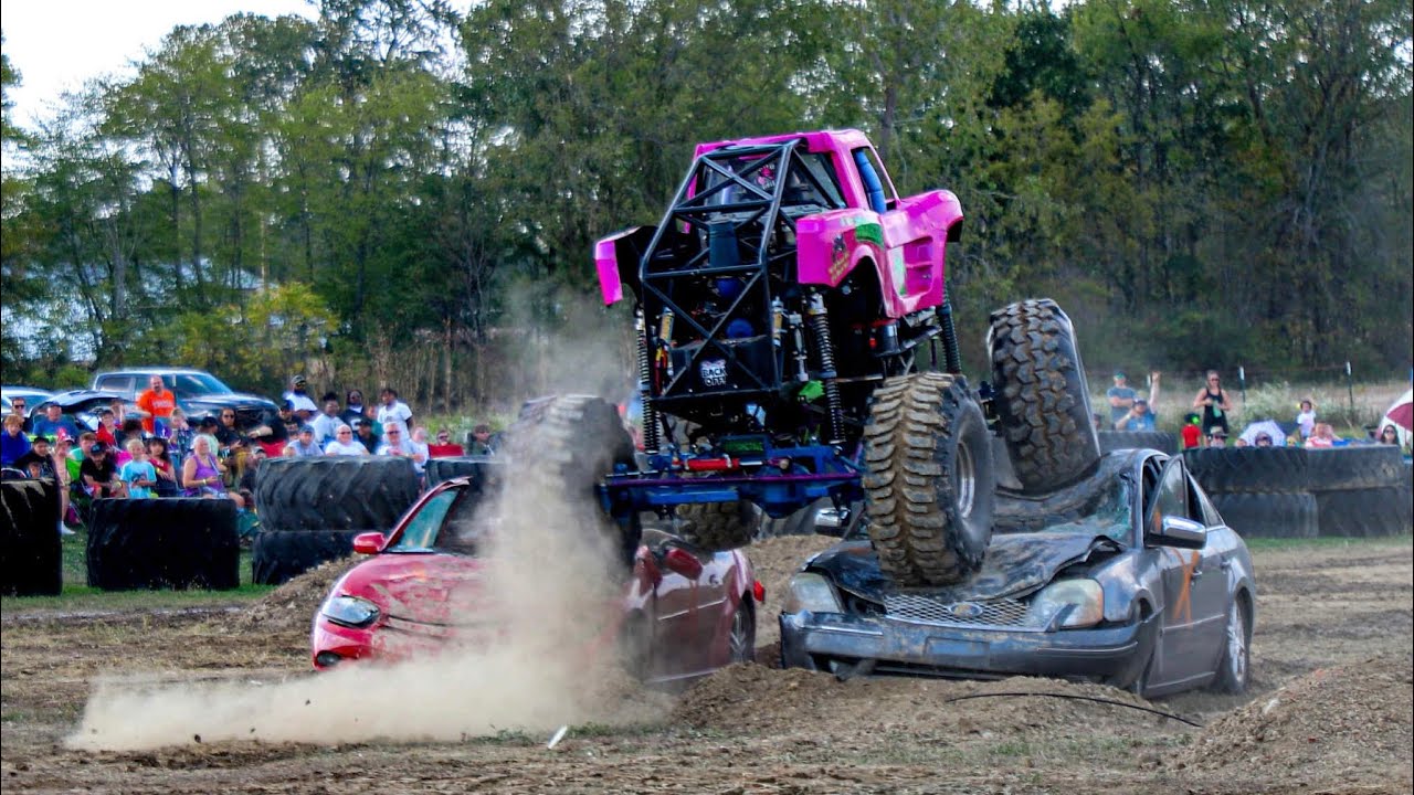 Mini Monster Truck!  Lil’ Miss Radioactive’s first car crush & more! IMTM full fall show!! 