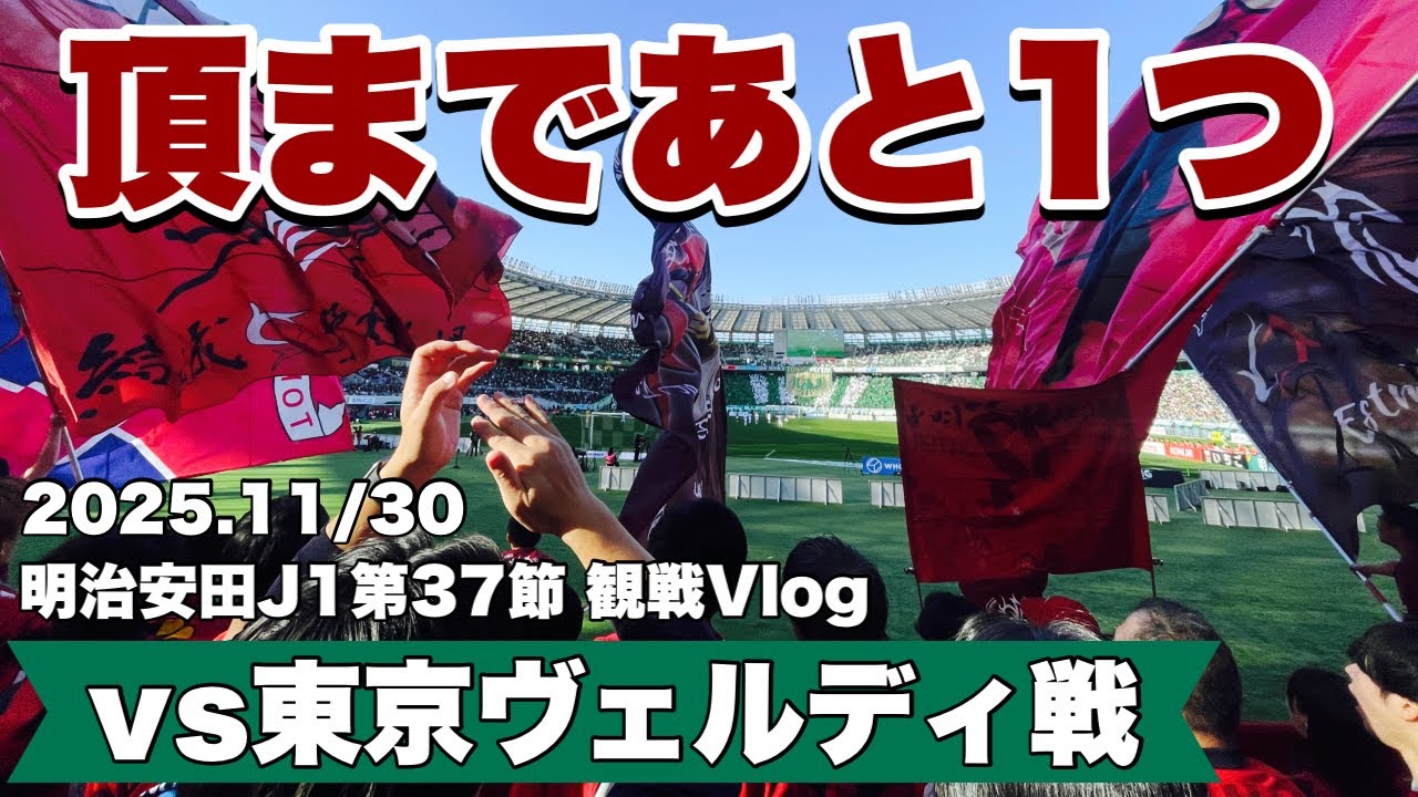 【観戦Vlog】2025明治安田J1リーグ第37節 vs東京ヴェルディ-頂まであと1つ-