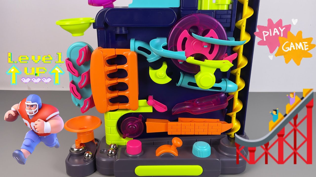 9 minute unboxing ASMR ball adventure challenge game crazy ball maze track toy | toy review