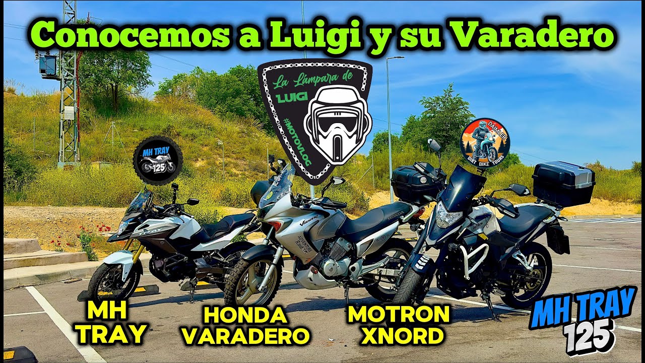 Conocemos a LUIGI y su HONDA VARADERO 125 + mi RECORD DE VELOCIDAD / MH TRAY 125 #motovlog #trail