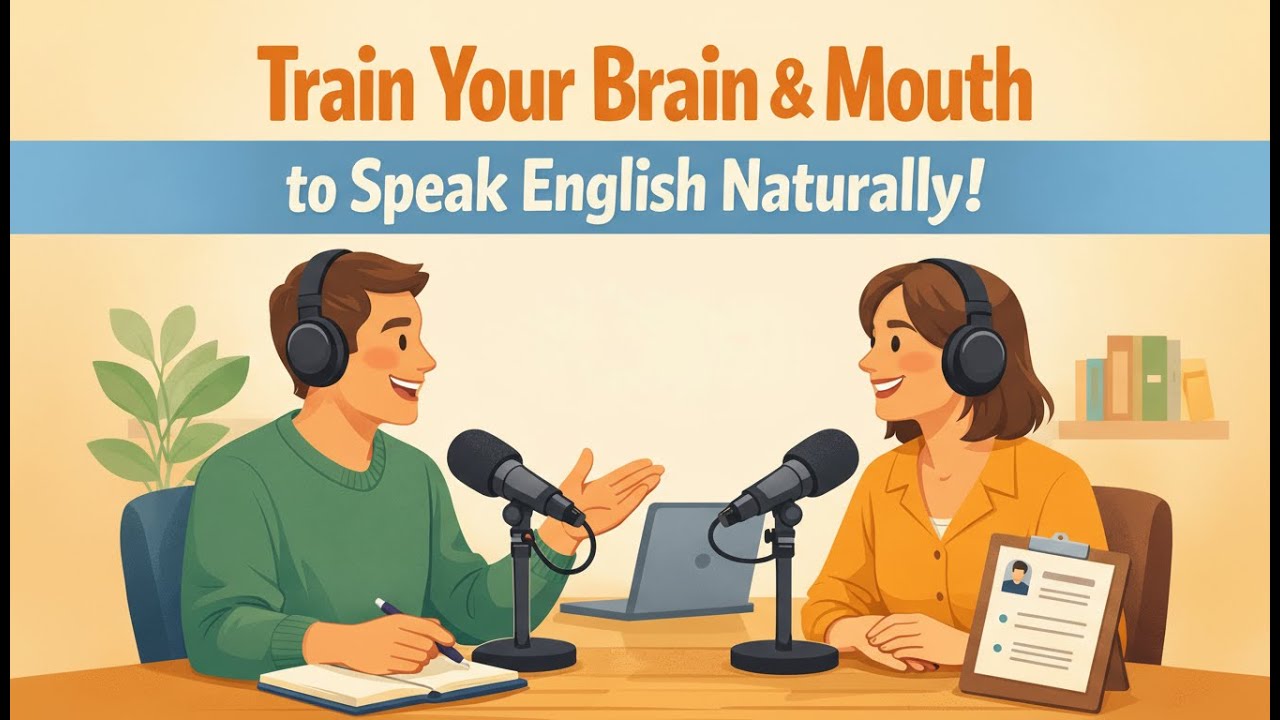 How to Train Your Brain & Mouth to Speak English Naturally | English Speaking Practice Podcast