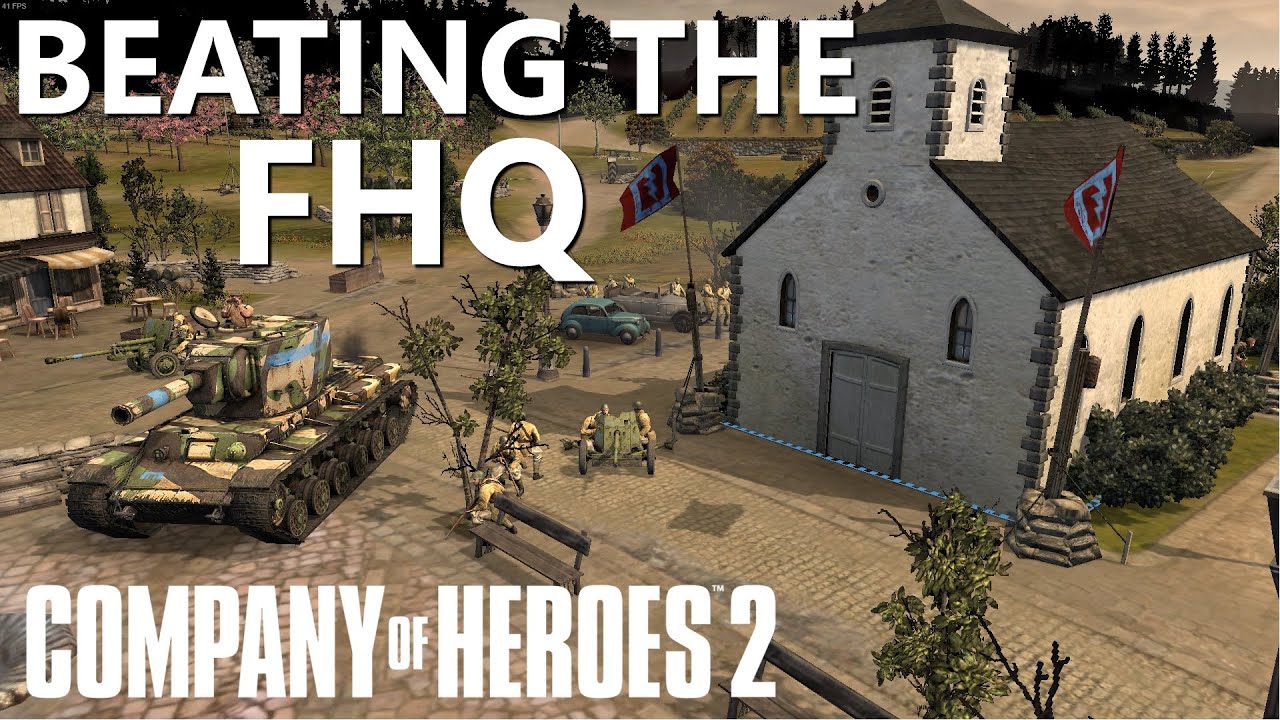 CoH2: Elite 1v1 Beating the FHQ (Company of Heroes 2)