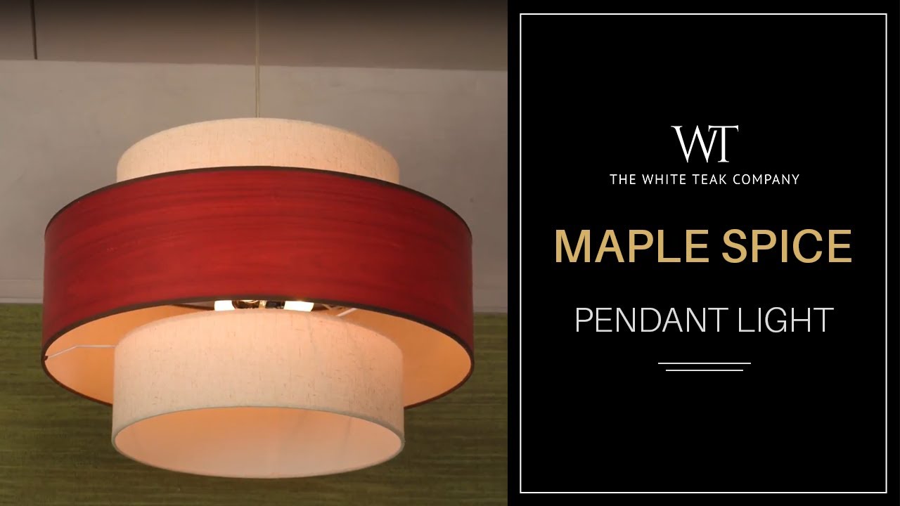 MAPLE SPICE PENDANT LIGHT | White Teak