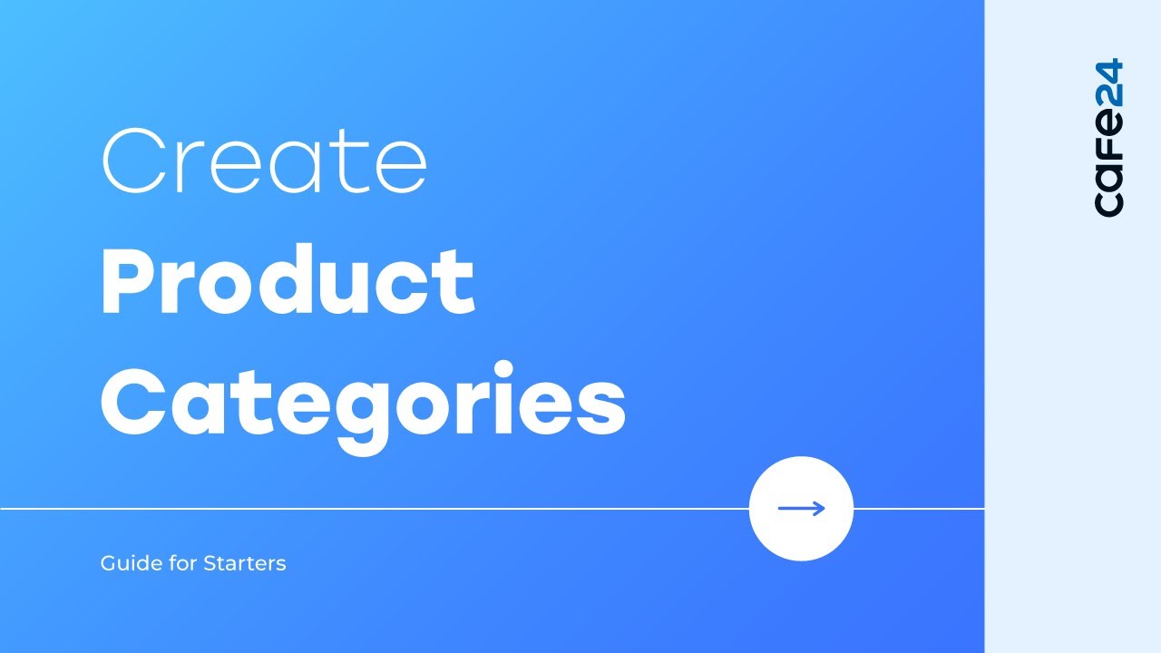 04. How to create product categories l Cafe24