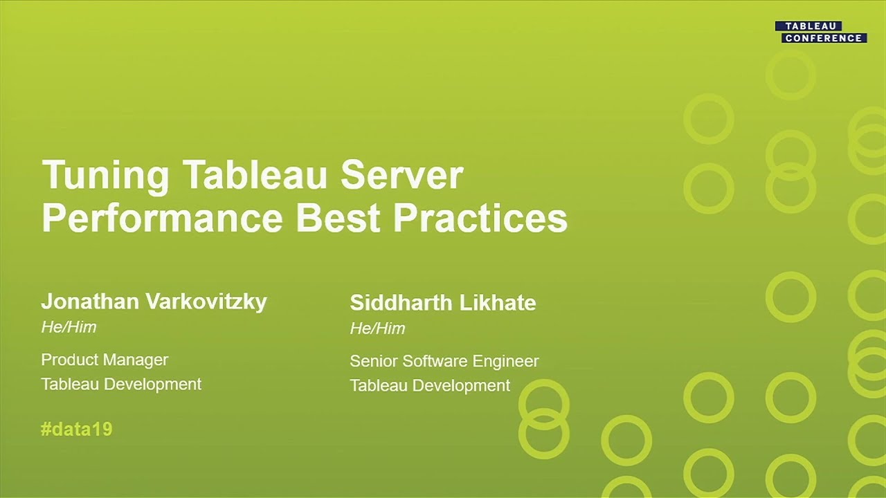 Tuning Tableau Server: Performance Best Practices