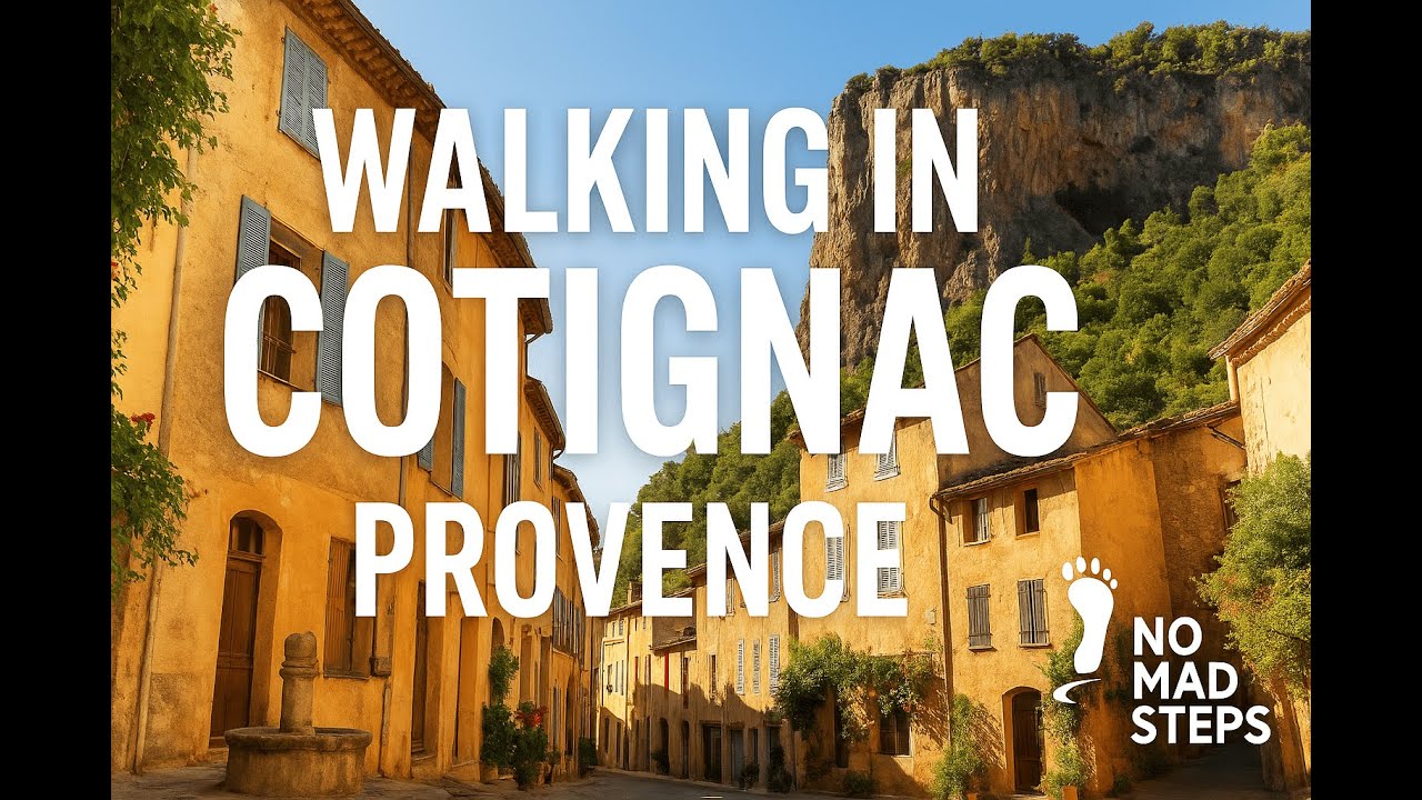 Walking tour Cotignac, Provence, France, Relaxing ambience.