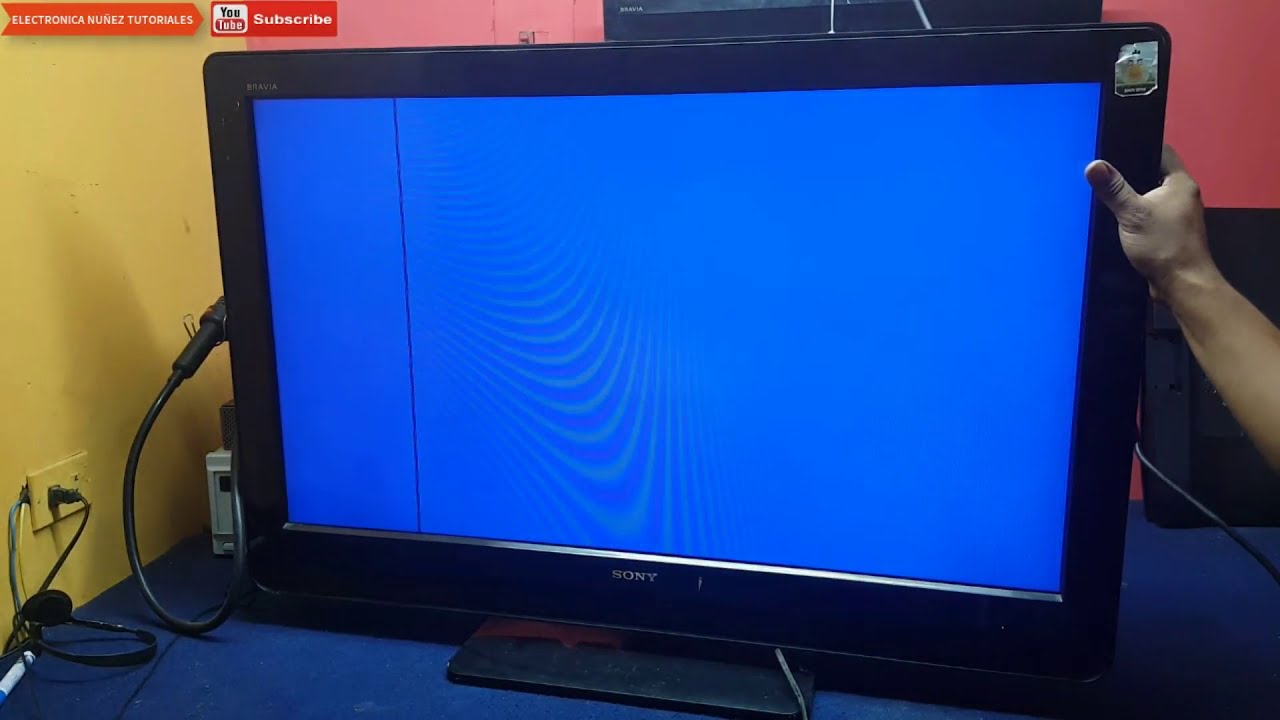 👉FALLA DE FONDO AZUL [SOLUCIÓN😎] Sony bravía con fondo azul✔️VIDEO1️⃣ Electronica Núñez👉❤️