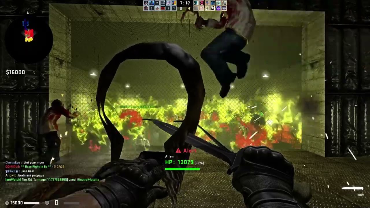 CS GO ZE Alien Shooter  ,,Counter Strike Global Offensive Zombie Escape'' Gameplay