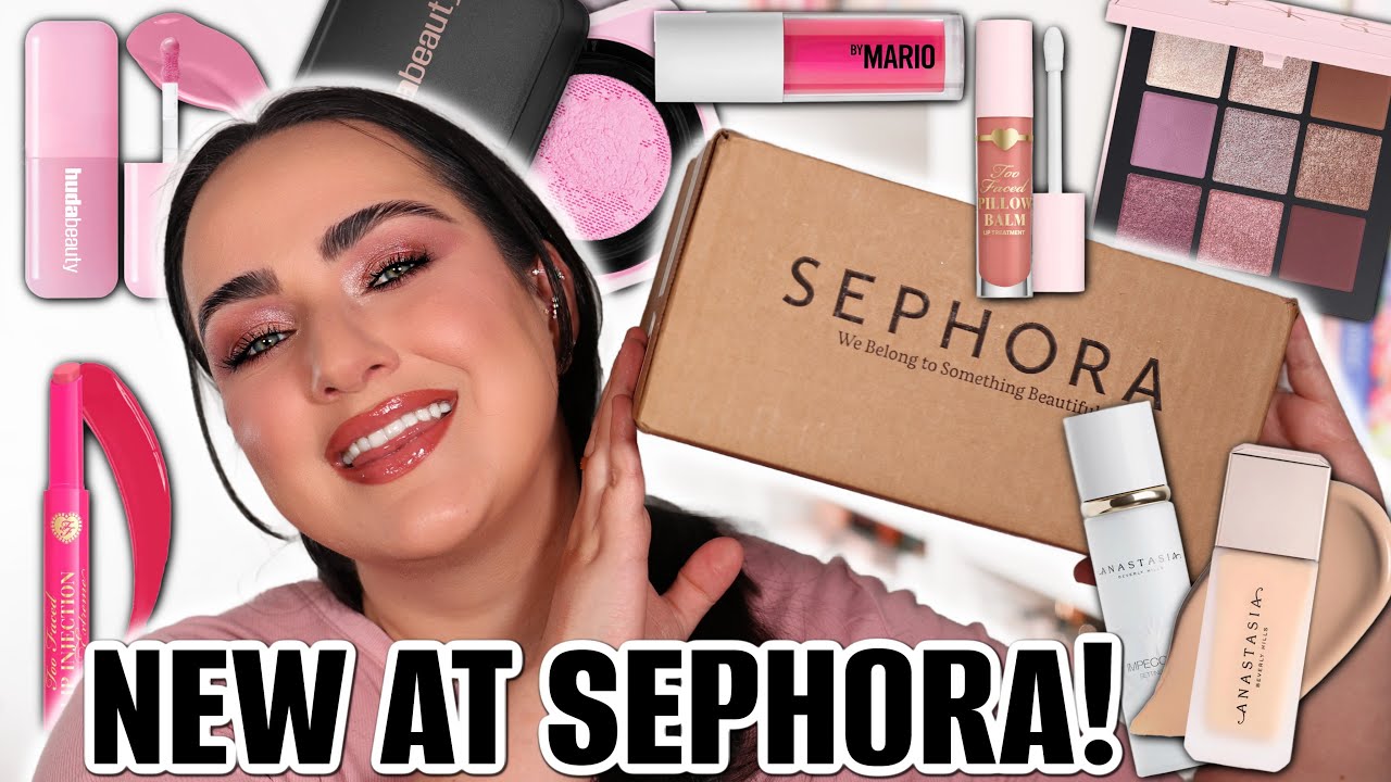 HUDA BEAUTY, MAKEUP BY MARIO, ABH, TOO FACED & NARS | NEW AT SEPHORA TRY-ON BEAUTY HAUL!