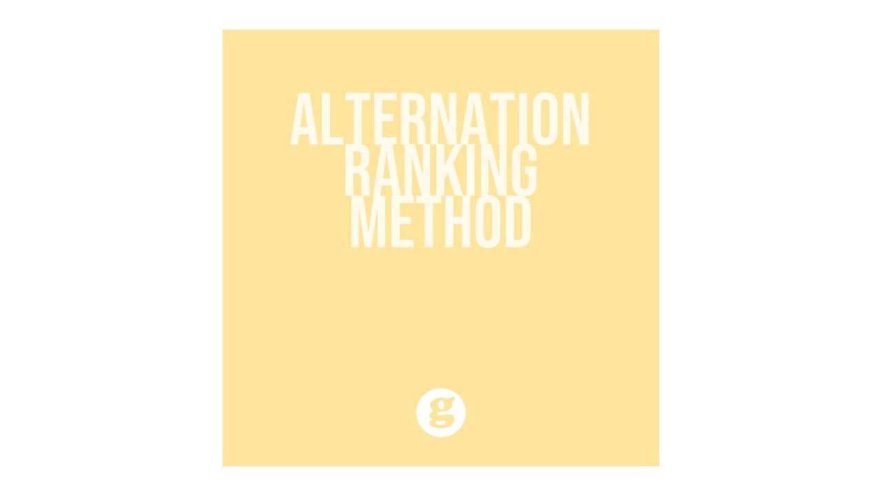 Alternation Ranking Method