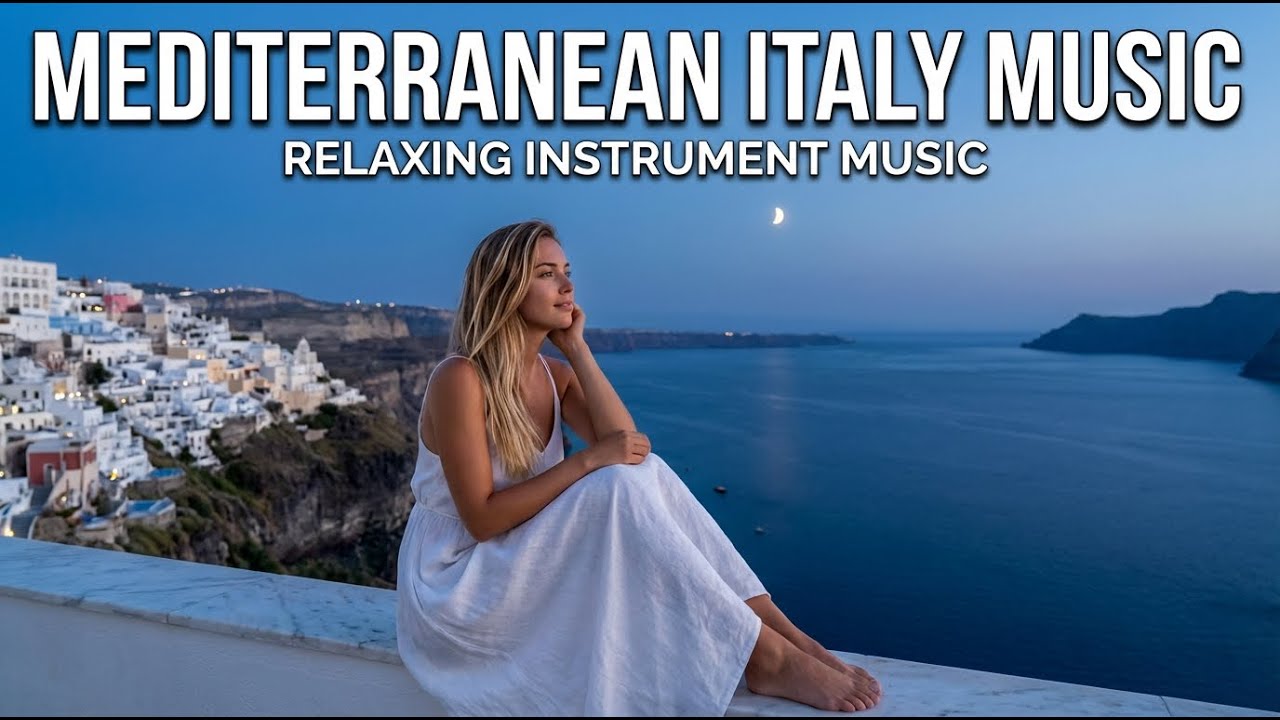 Italian Coastal Ambience Instrumental 🌊 Calm Mediterranean Lounge