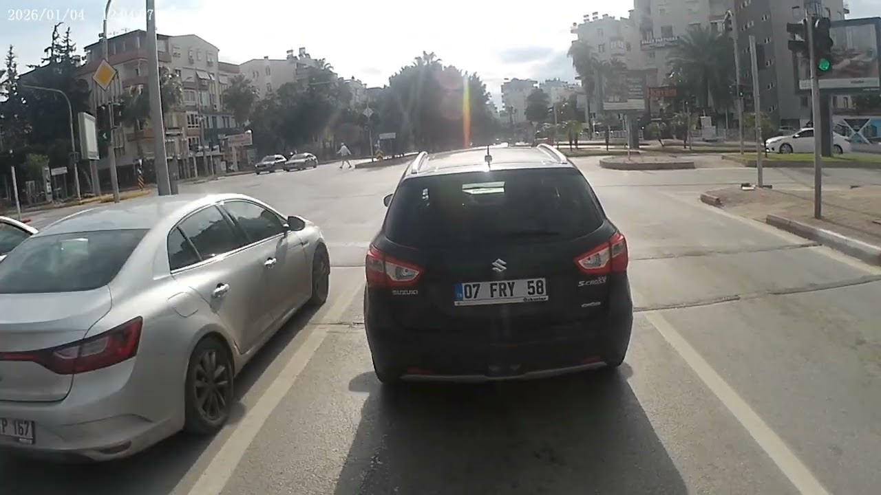 Antalya kask kamerası şehir içi yol çekimi 