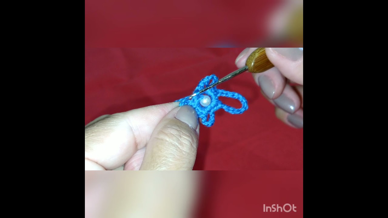 Cruz de crochê para terços