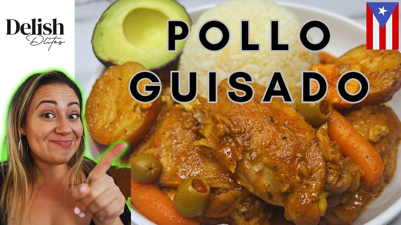 POLLO GUISADO (Puerto Rican Stewed Chicken) | Delish D'Lites | Puerto Rican Dishes