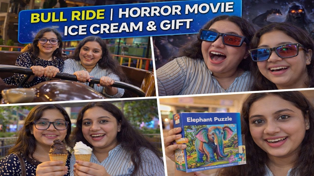 Sindbad Park Karachi | Bull Ride 4D Horror Movie And Gift For Anaya | Last Part | Yumna Khan