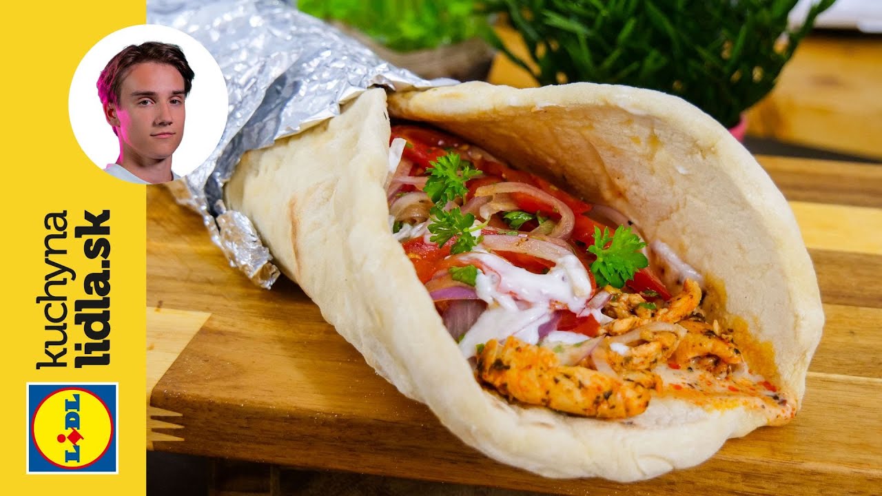 XXL pita chlieb s kuracím mäsom a šalátom 🥙 | Viktor Nagy | Kuchyňa Lidla