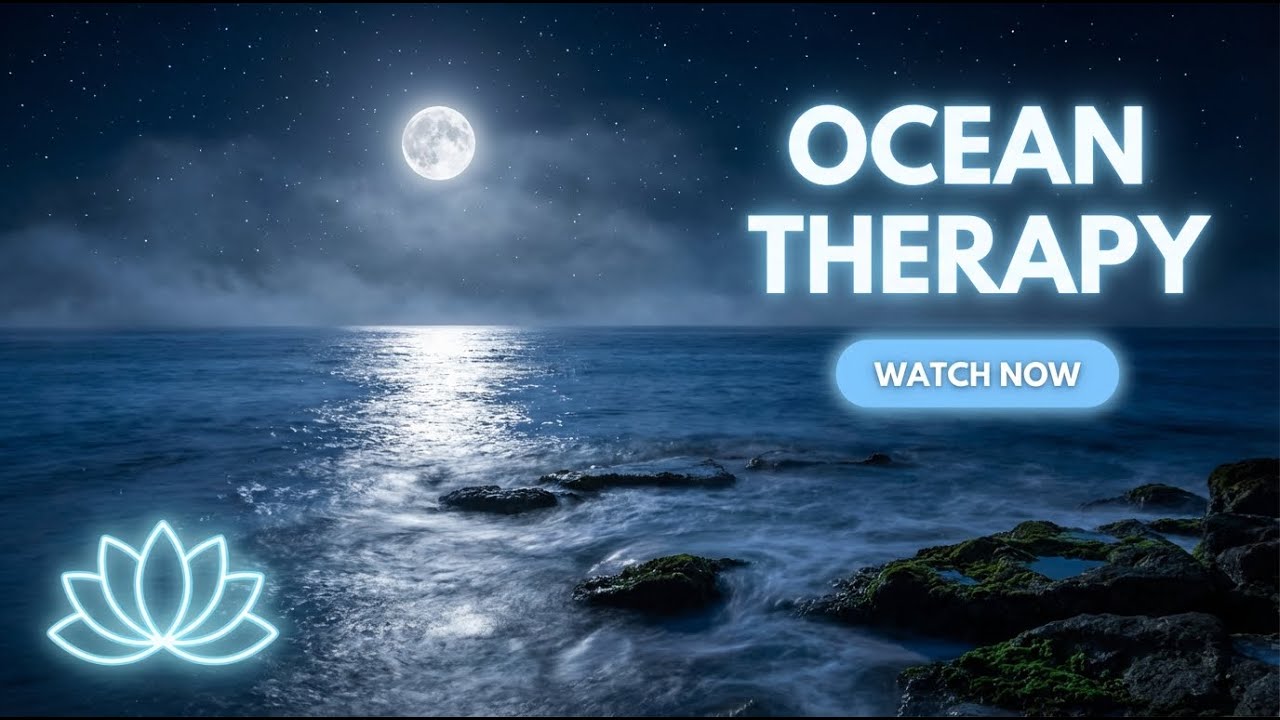Calm Ocean Waves at Night 🌙 Relaxing Sea Sounds for Deep Sleep, Stress Relief & Meditation