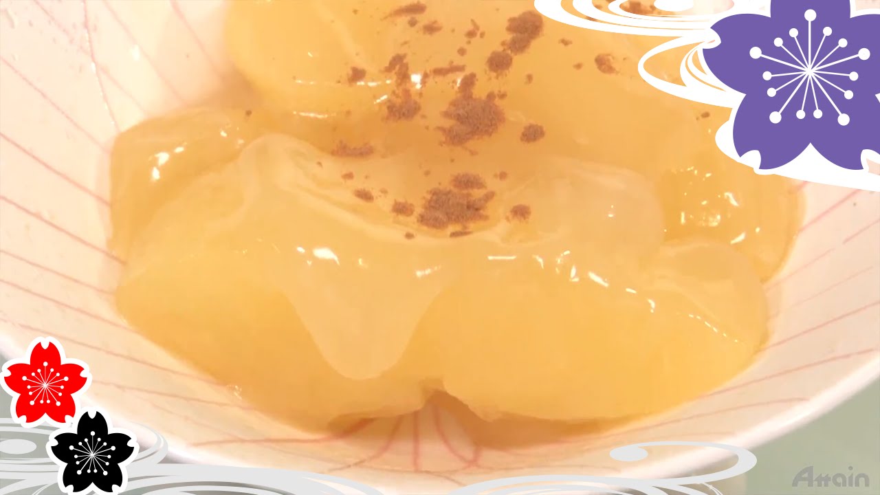 Simmered apple with kudzu✿Japanese Food Recipes TV