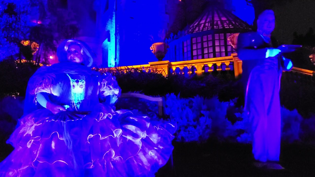 Broom The Butler & Lady Renatta at the Haunted Mansion at Boo Bash!