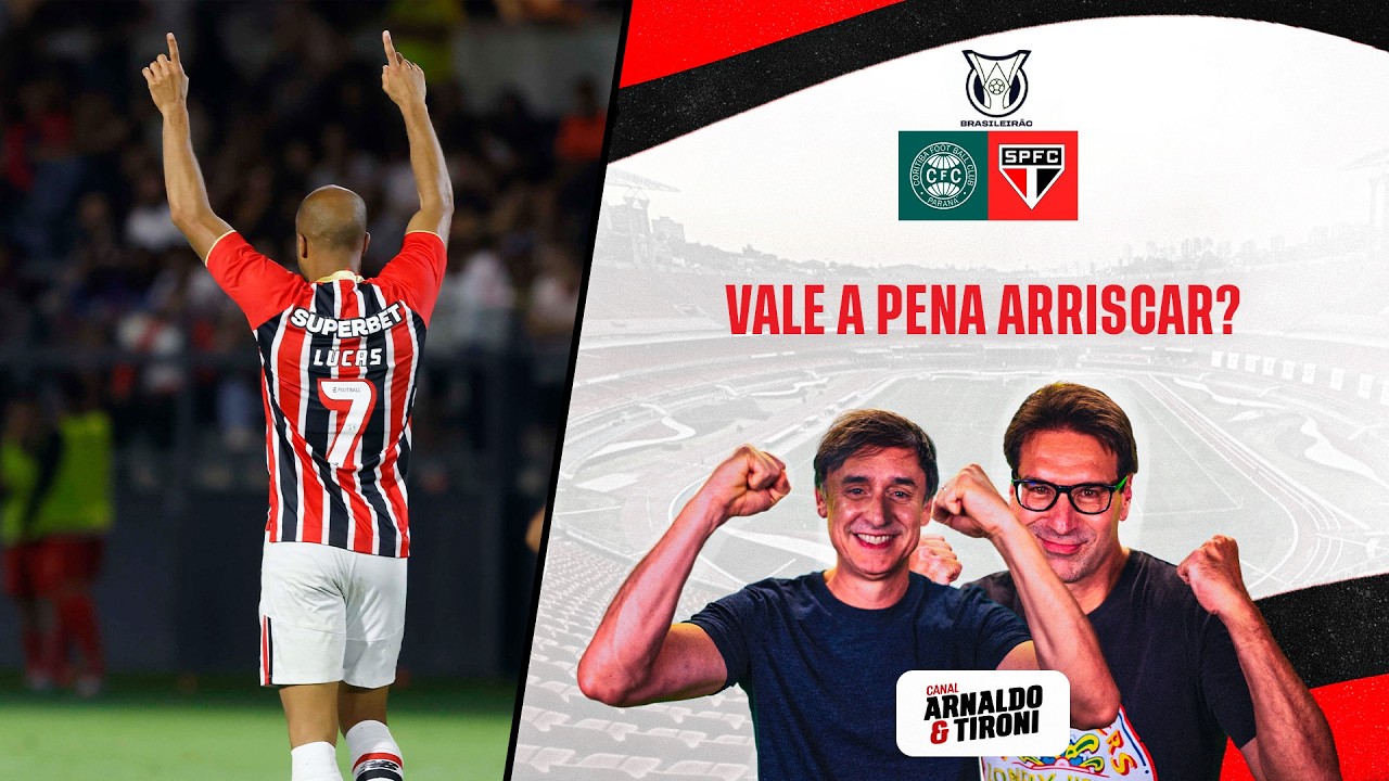 SÃO PAULO DEVE POUPAR TITULARES CONTRA O CORITIBA. LUCAS JOGA?