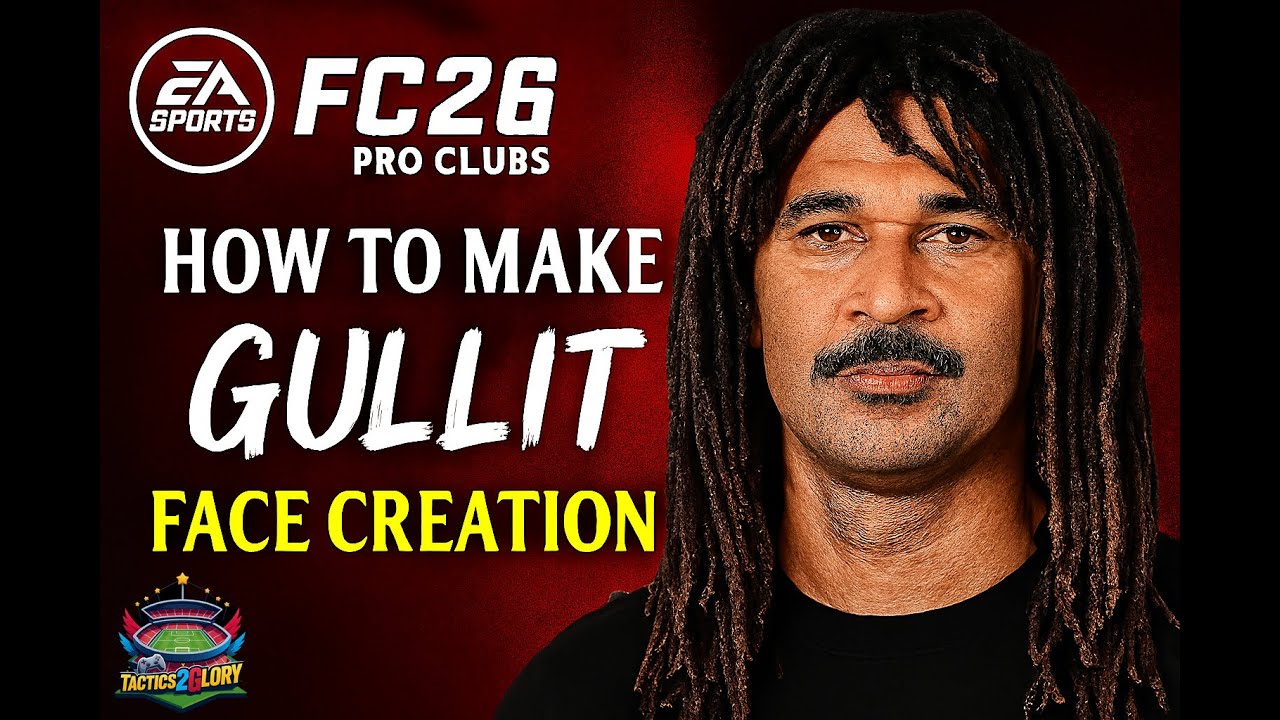 EA FC 26 FACE SERIES: Episode 7 - How to make Ruud Gullit - Pro Clubs Face Creation #viral #eafc26