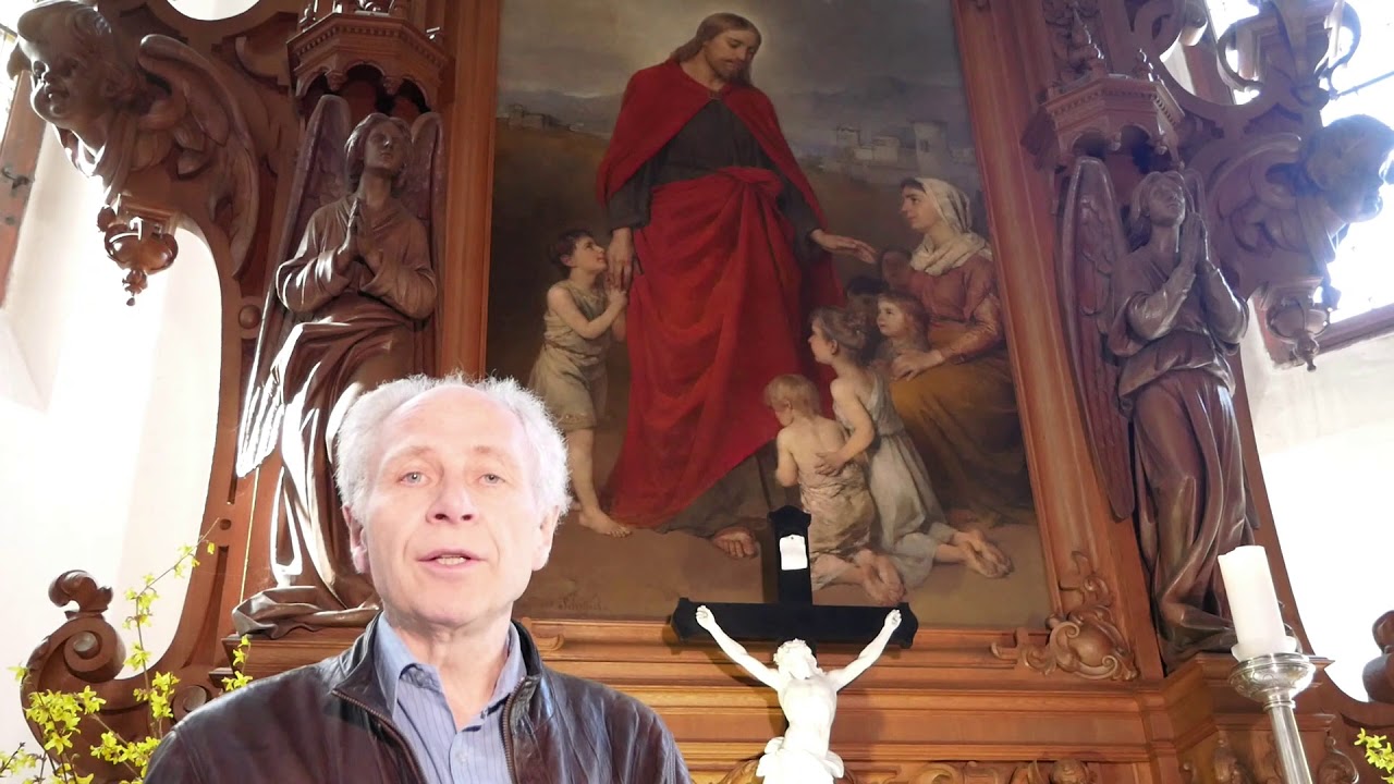 Das Altarbild in der Kirche Hohenfichte (17.04.2020)
