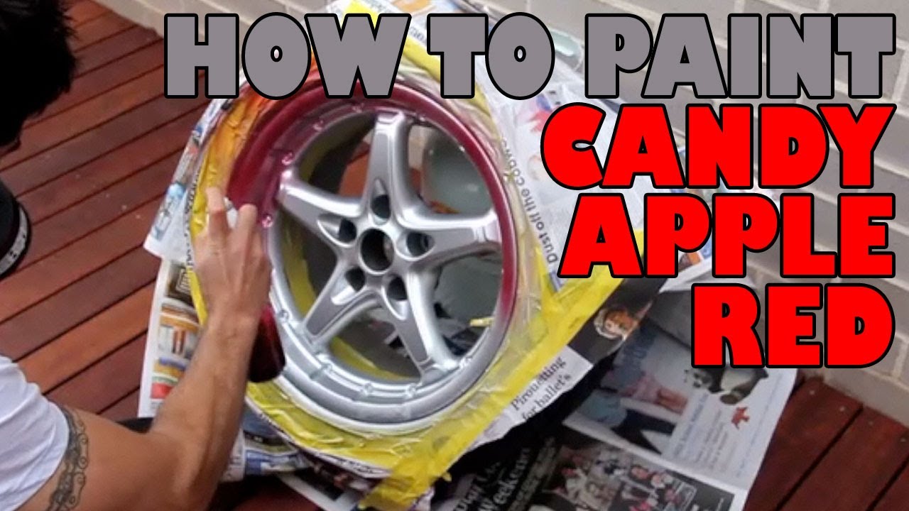 How to paint candy apple red DIY