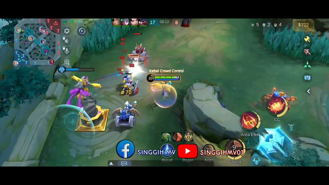 TOP GLOBAL HANABI || HANABI HAMA TURRET 😅 #brantdaroll 