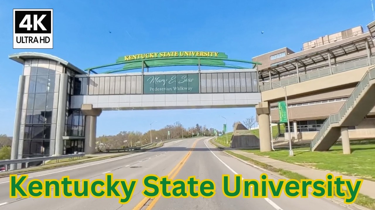 Driving Through Kentucky State University Campus in 4K 🚗 | Scenic HBCU Tour in Frankfort, KY