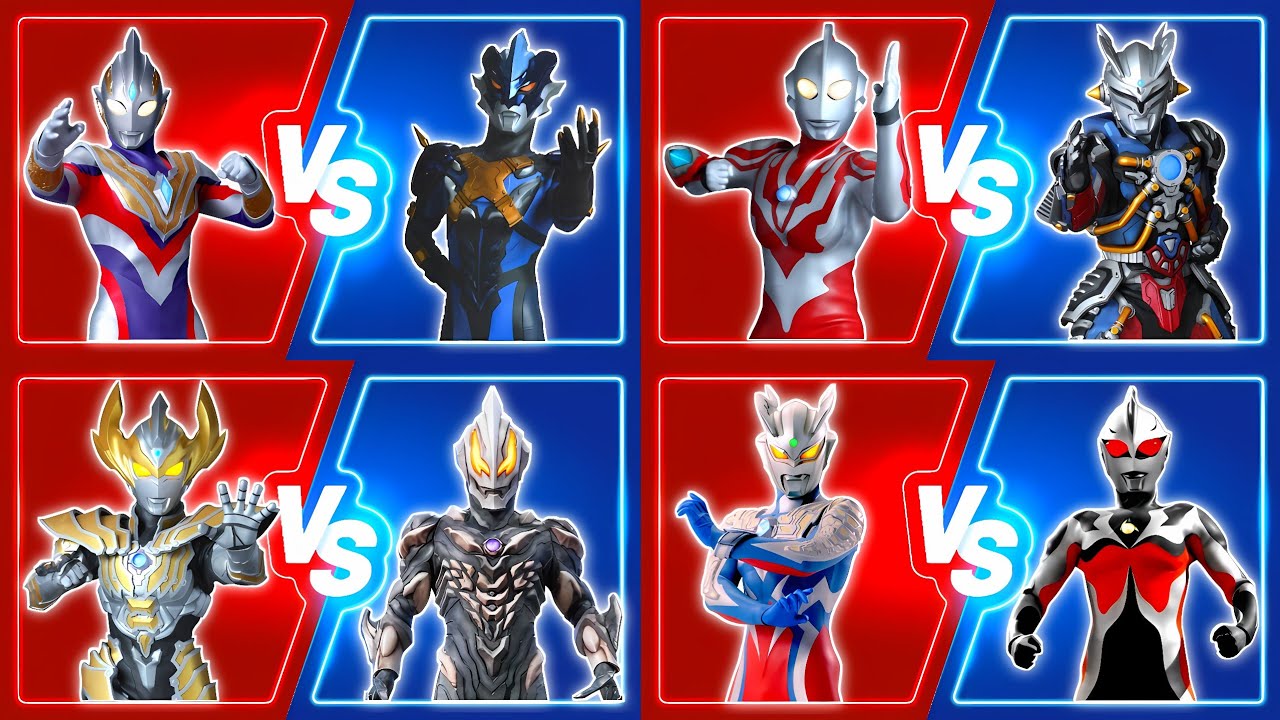 ULTRAMAN TRIGGER VS ULTRAMAN TREGEAR, RIBUT VS ULTROID ZERO, TAIGA PHOTON EARTH VS BELIAL #ウルトラマン
