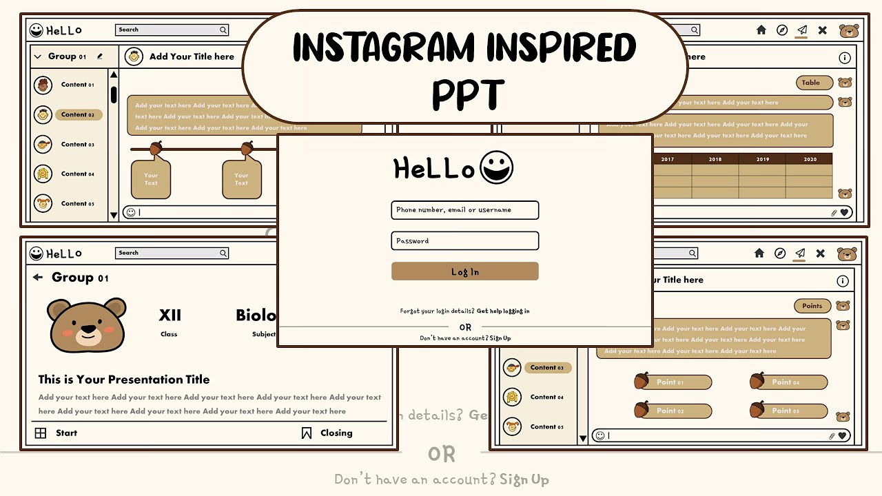 POWERPOINT TEMPLATE || INSTAGRAM INSPIRED POWER POINT TEMPLATE || FREE TEMPLATE