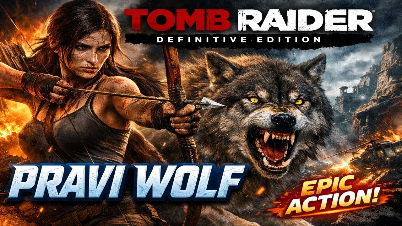 TOMB RAIDER DEFINITIVE EDITION Gameplay 🔥 | Lara Croft Survival | PRAVI WOLF