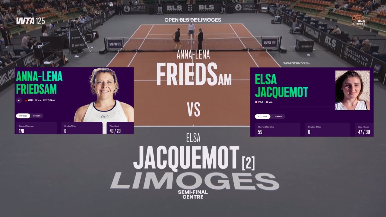 Anna-Lena Friedsam (GER) vs  (2) Elsa Jacquemot (FRA) - Game, Set, Match