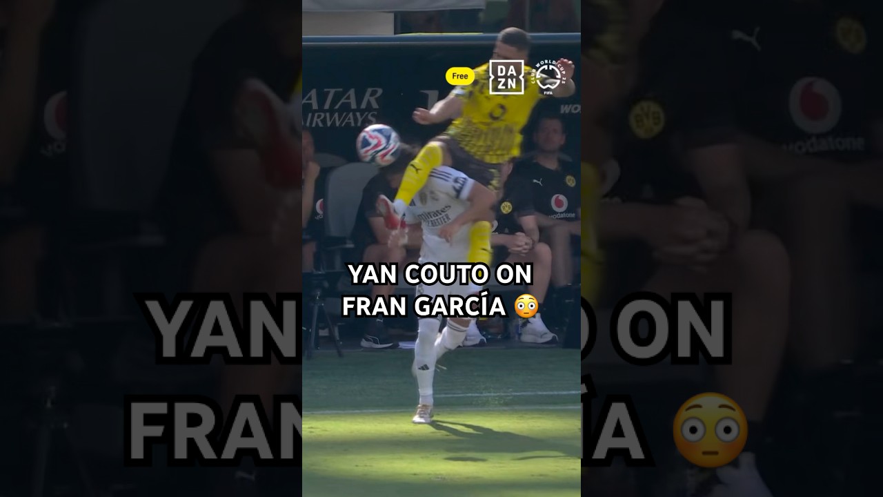 This challenge from Yan Couto on Fran García 😳🟨 