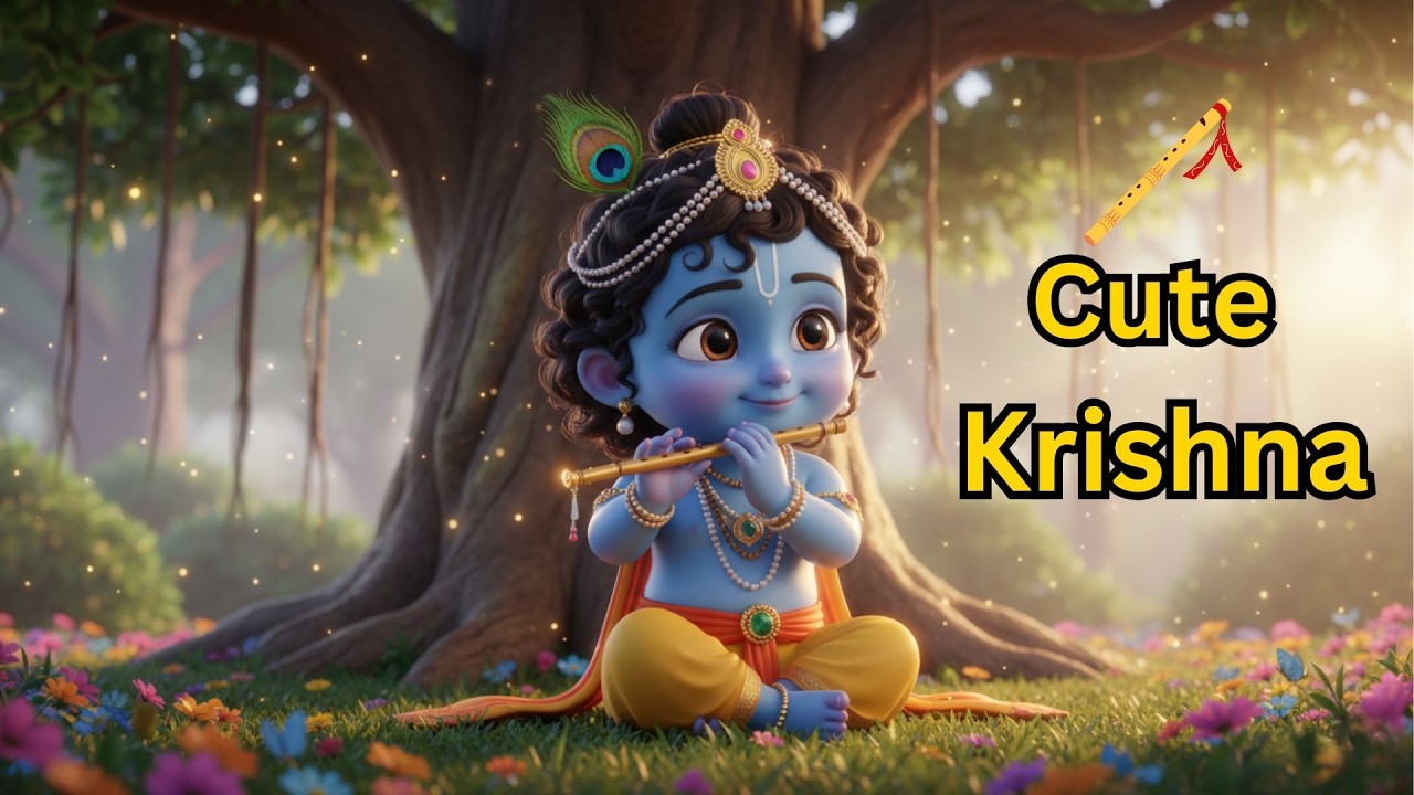 Cute Krishna Song for Kids | Radhe Krishna Bhajan | Kids | #kids #kidssongs