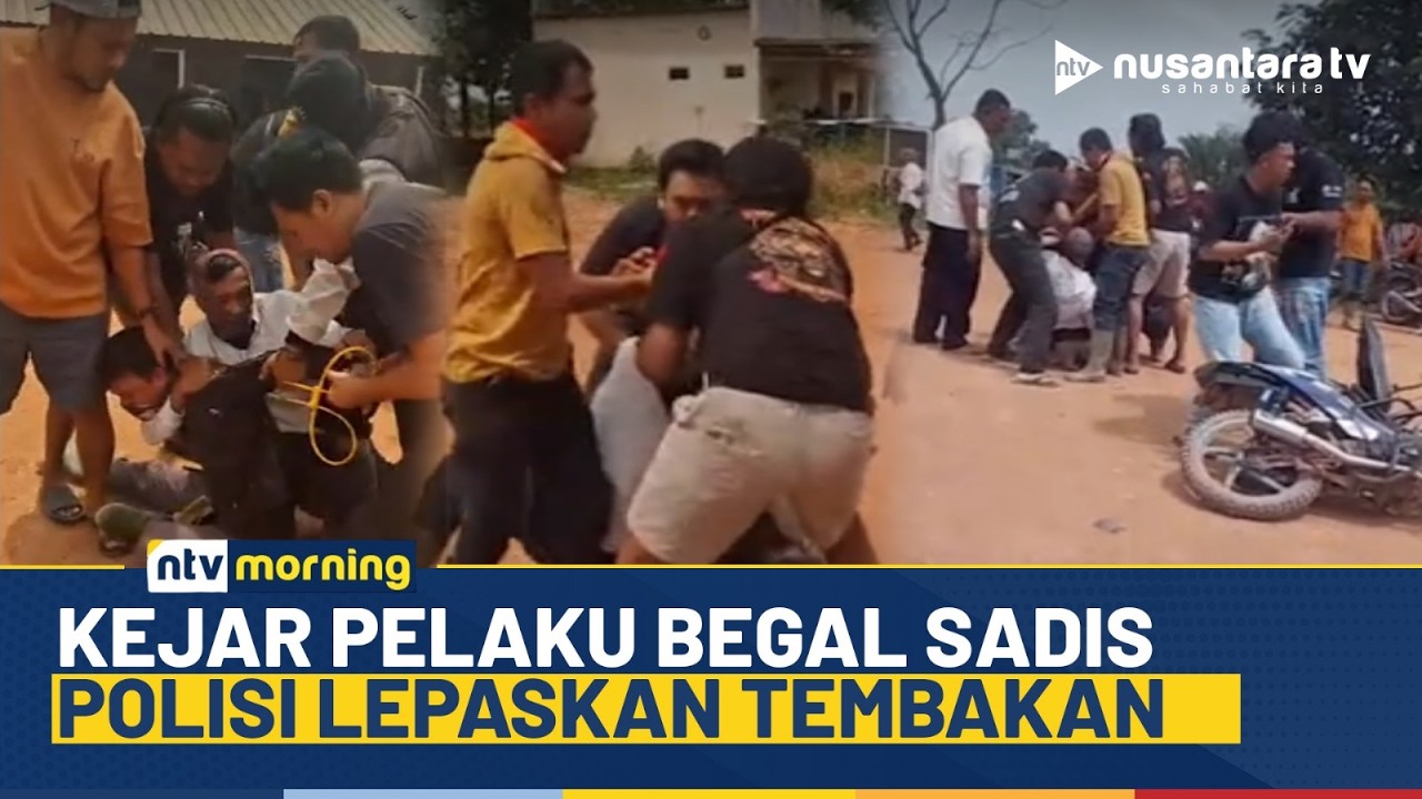 Dramatis! Detik-detik Pelaku Begal Sadis di Lampung Ditangkap, Polisi Lepaskan Tembakan | NTV