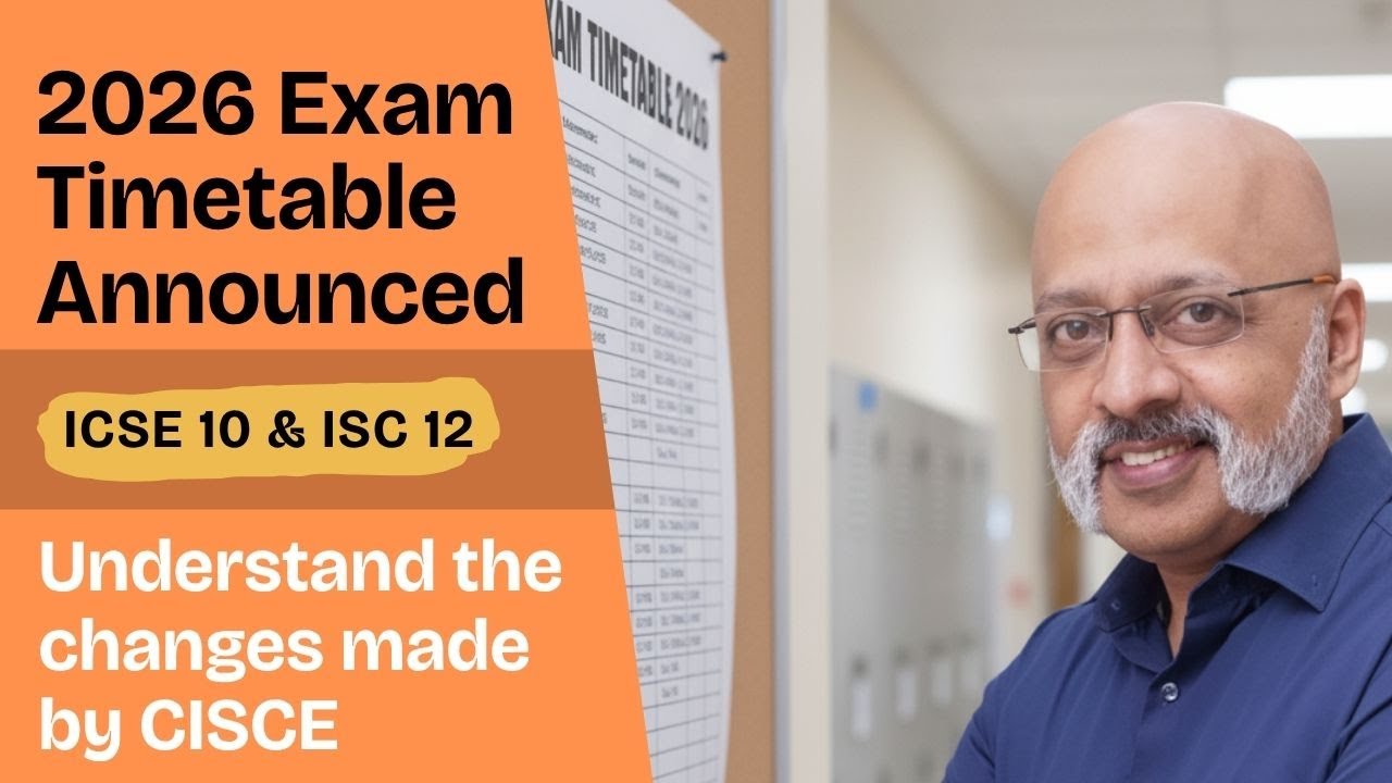 Объявлено расписание экзаменов ICSE для 10-го класса и ISC для 12-го класса в 2026 году | До экза...