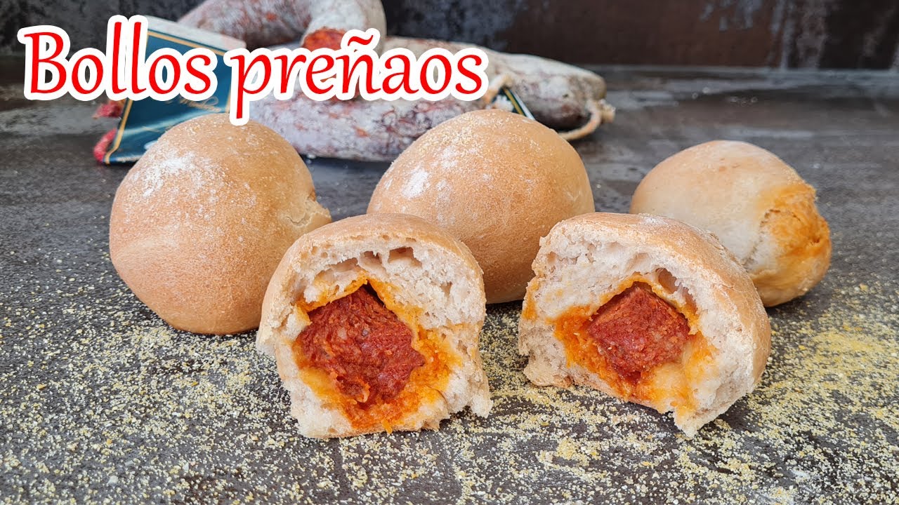 Pan relleno de chorizo crujiente y rico