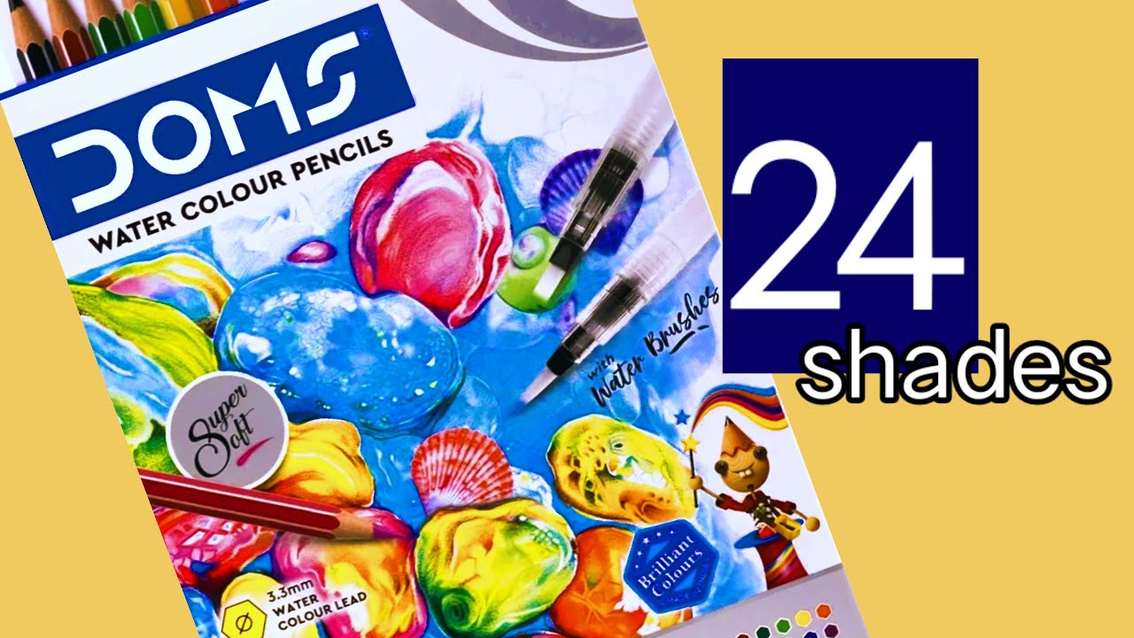 Can These Watercolor Pencils Change my mind? | Doms Review & Unboxing