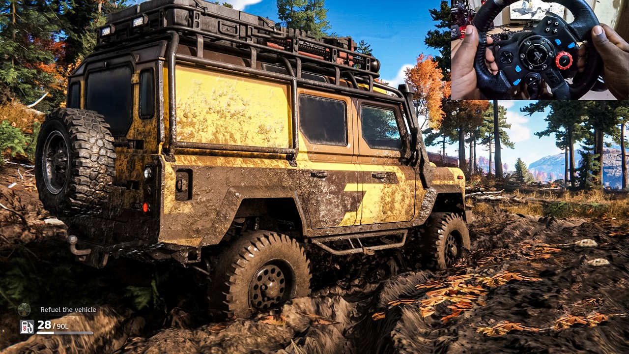 Land Rover Defender 110 Extreme Off Road in RoadCraft with Steering Wheel