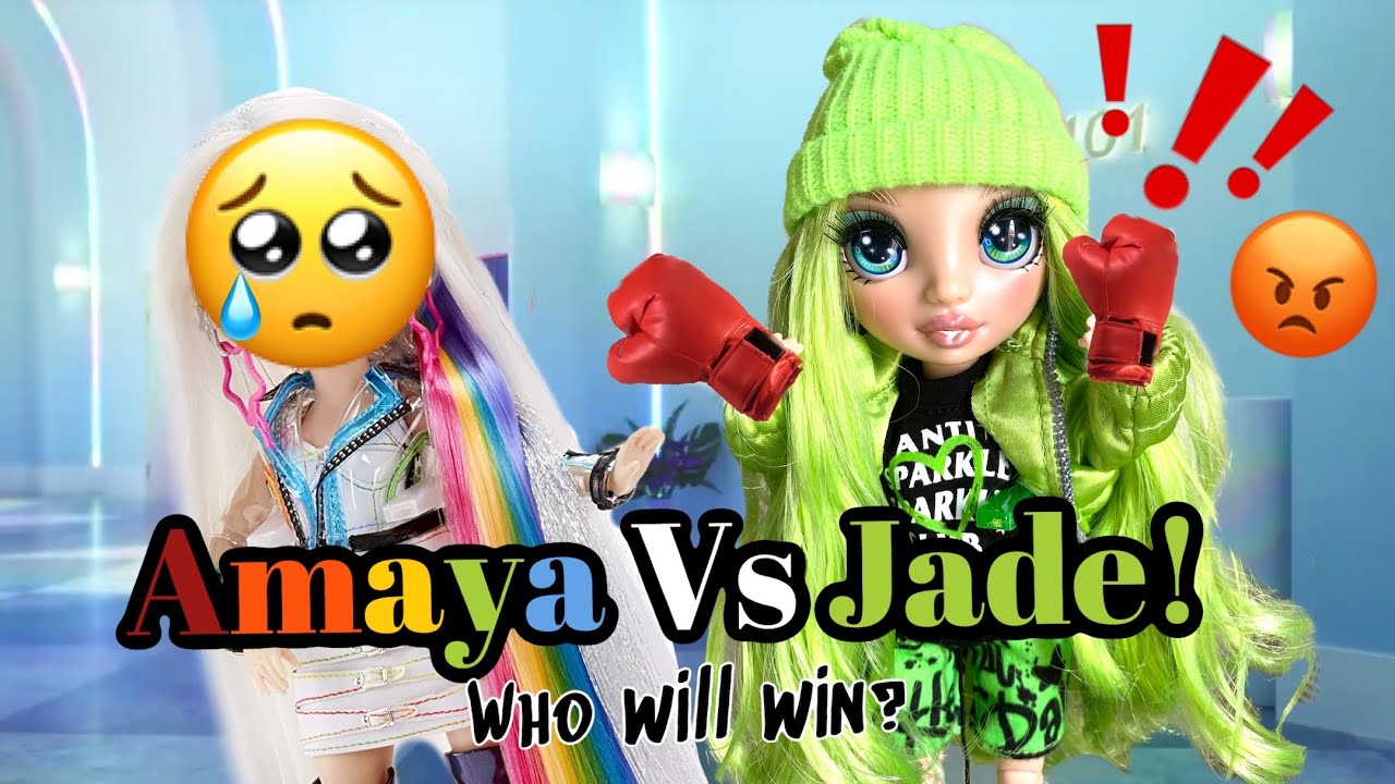 Rainbow high Jade vs Amaya! Fight?! Jade Hunter confronts Amaya Raine! Dolls| episode 9 fan made
