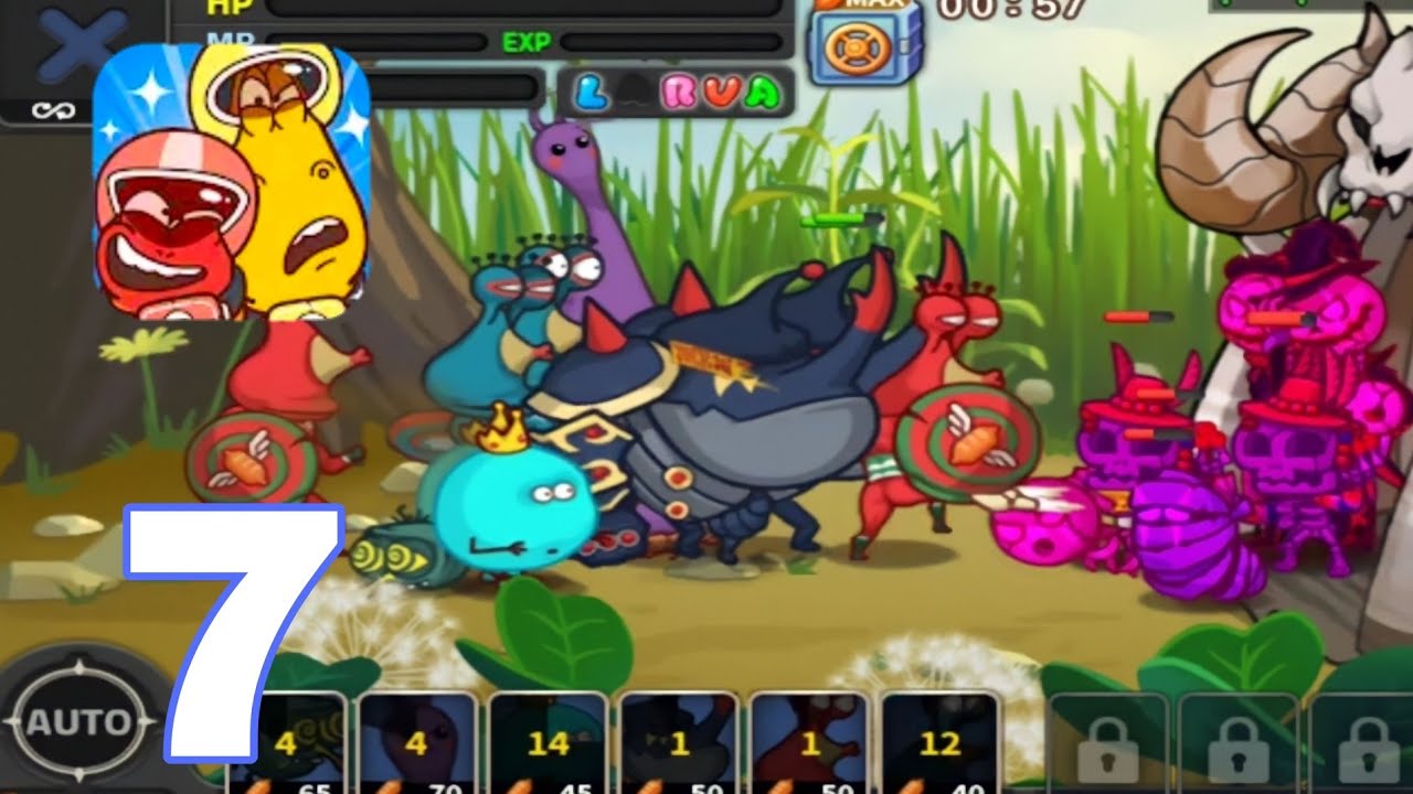 World 7 - Larva Heroes: Remake