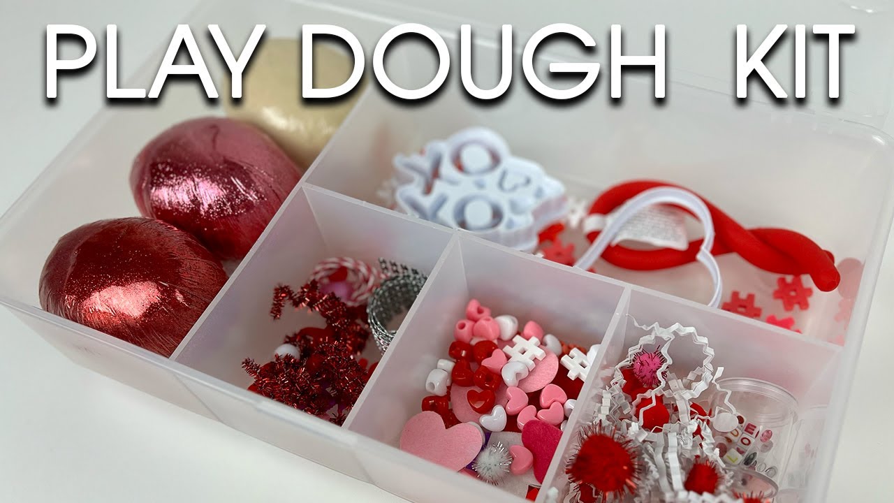 DIY Play Dough Kits (Sensory Bins) | Best DIY Birthday Gift for Kids!