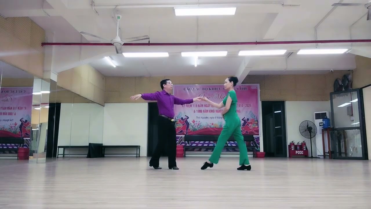 Rumba ☘️ chào buổi sáng tràn đầy năng lượng Hai vũ công KIM THỦY & MINH QUANG ,clb KV  Mùa Thu TN 