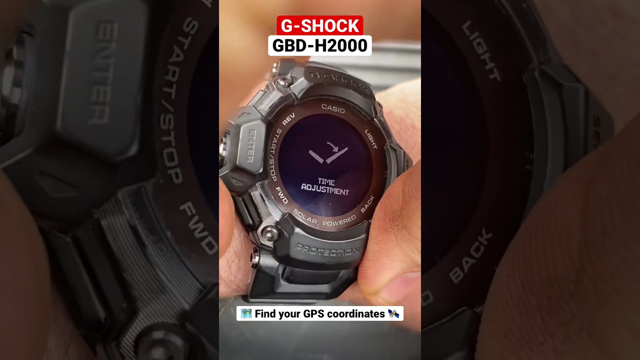 🗺️Find your GPS coordinates with the G-Shock GBD-H2000. 🛰️
