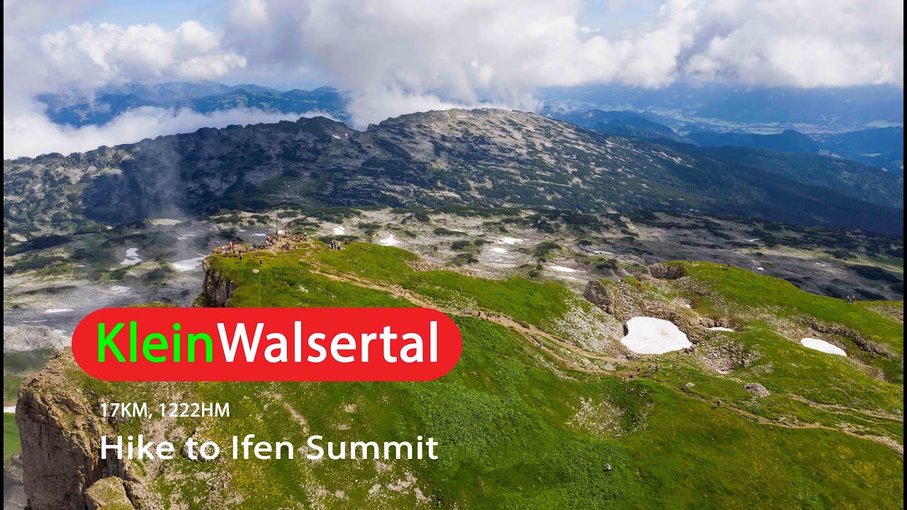 KLEINWALSERTAL: Wanderung zum Ifen Gipfel, 17KM, 1200HM, 4K UHD