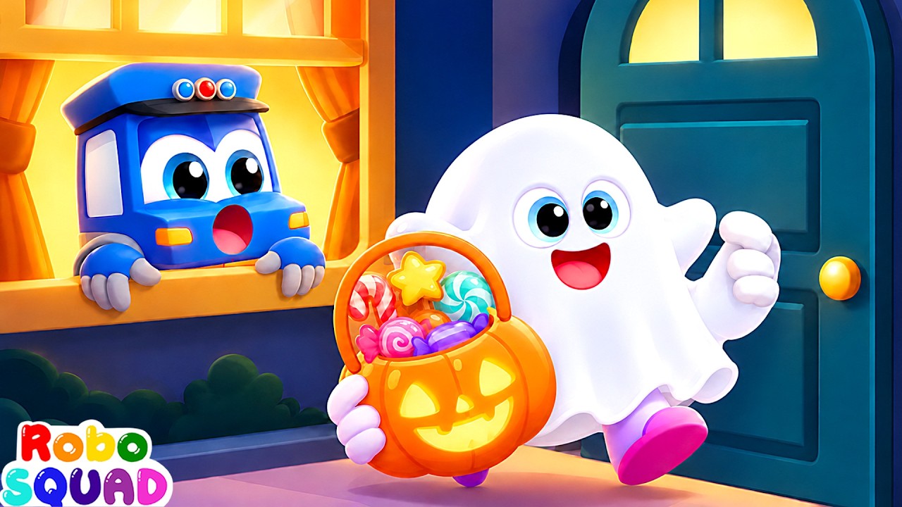 Knock-Knock! Trick or Treat | Safety Rules for Kids | Halloween Songs | RoboSquad Nursery Rhymes