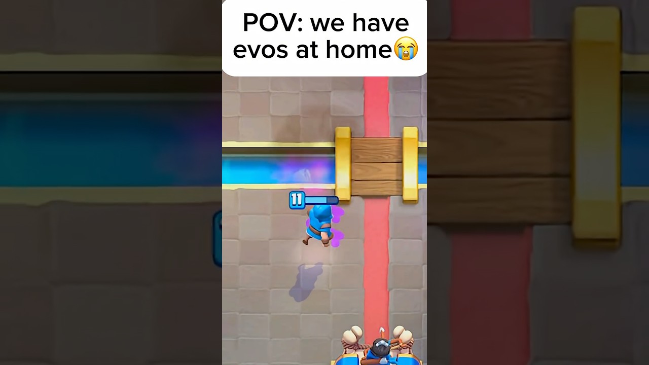 POV: We have evos at home😭 #clashroyale #gaming #supercell #memes #funny